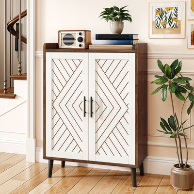 Armoire de rangement pour chaussures 20 paires à 5 niveaux avec portes