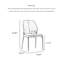 Simple salon moderne avec chaise de salle à manger à dossier-566792793