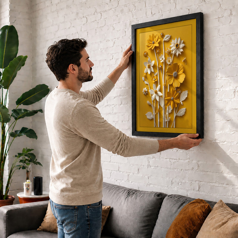 Gilded Botanica Botanical - Print, A2 - 59.4 x 42.0 cm, Walnut