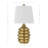 24.5" Resin Honeycomb Table Lamp With Shade-69493745