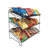 Poillucci 24" W X 14.9" D X 23.2" H 3-Open-Shelf Wire Rack for Countertop Chips Snack Book Display Organizer-61704732