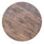 Table de bout cylindrique en bois massif délavé et fabriqué à la main Bjara