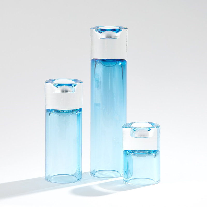 Glass Table Vase, Overall Height-  15"
