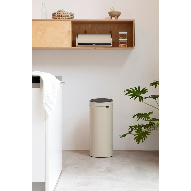 Brabantia 30 Litre Touch Bin, Soft Beige