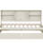 Twin Size Daybed with Side Bookshelves, 2 Storage Drawers and Built-in USB Port, Space-Saving Bed Frame, Creamy White-1192579653