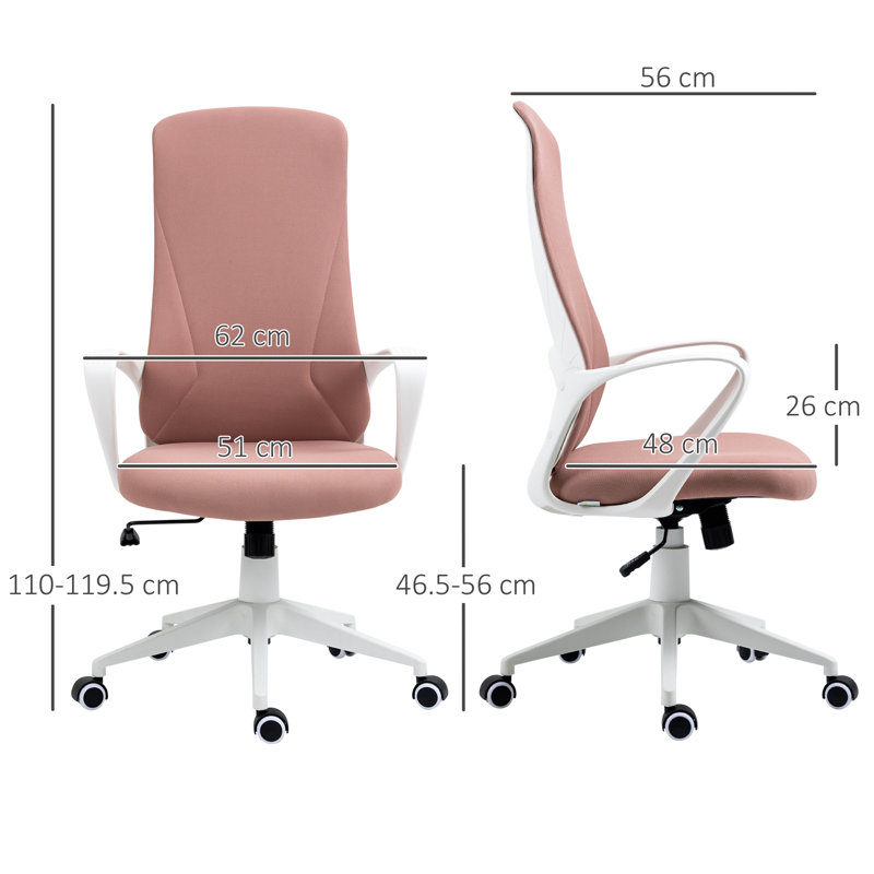 Alyssabeth Desk Chair, Pink