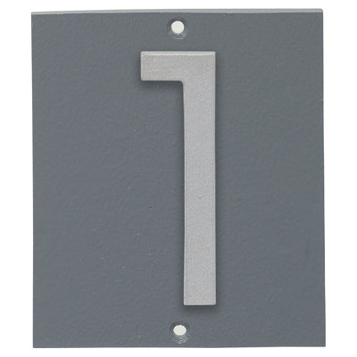 Plaque d'adresse verticale à 1 ligne flottante
