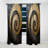 Gold Black Minimalism Spiral Potteries - Abstract Spirals Blackout Abstract Curtain - 1 Panel-107808656