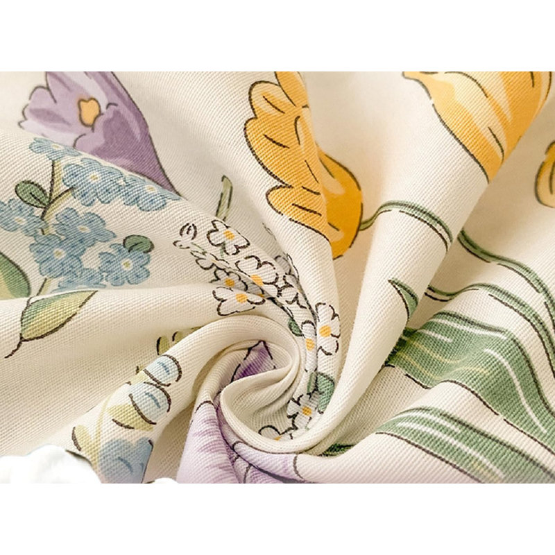 Housse de couette Flower Bedding, Housse de couette grand et 2 taies d'oreiller stan