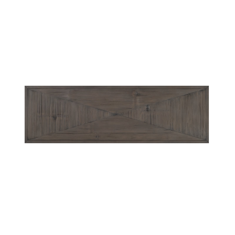 Biscayne Solid Wood Dining Bench, Mink Gray