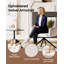 Upholstered Chenille Swivel Accent Chair-194748035