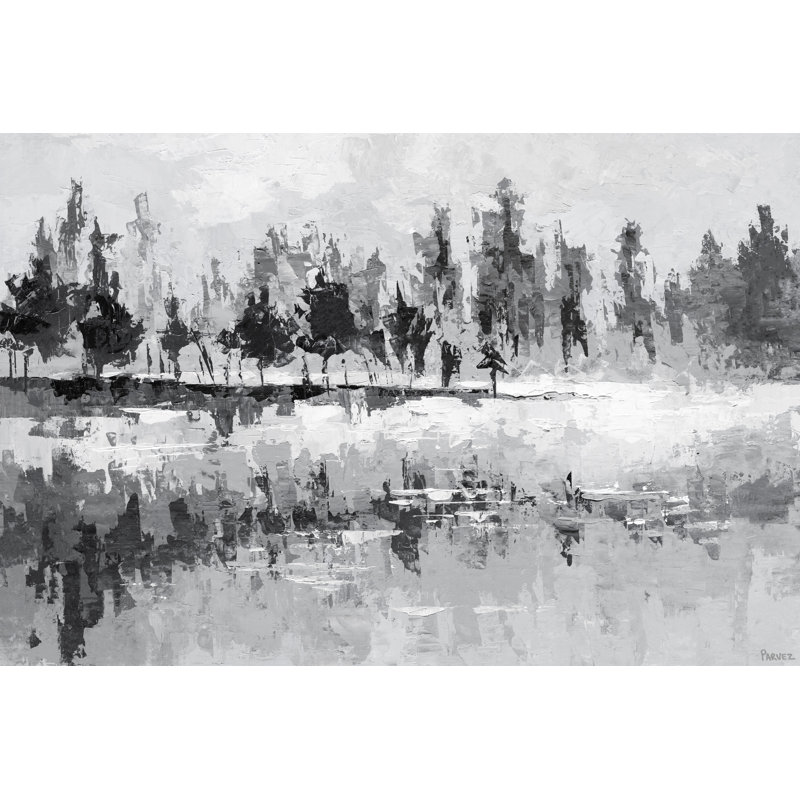Dark Lake by Parvez Taj - Wrapped Canvas Painting, 45cm H x 66cm W x 3.81cm D