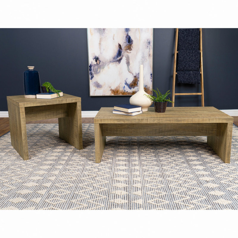 2-Piece Rectangular Coffee And End Table Set