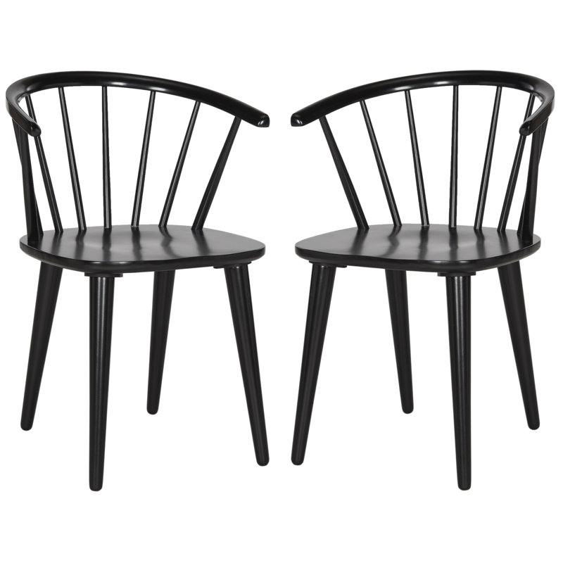 Baek 45cm Solid Spindle Back Arm Chair, Light Grey