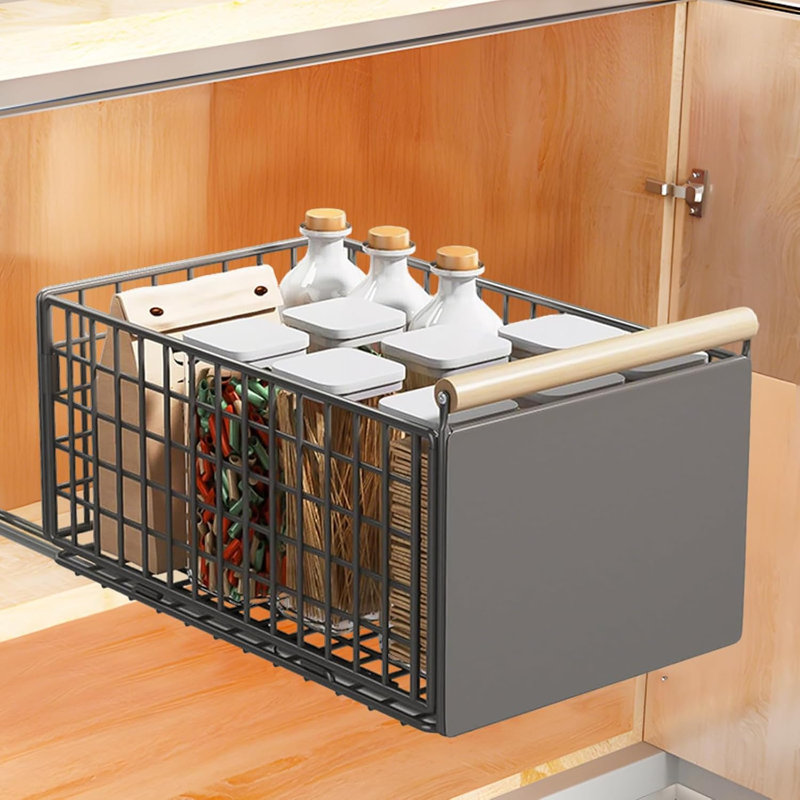Pull Out Cabinet Organizer Sliding Storage for Kitchen Pantry