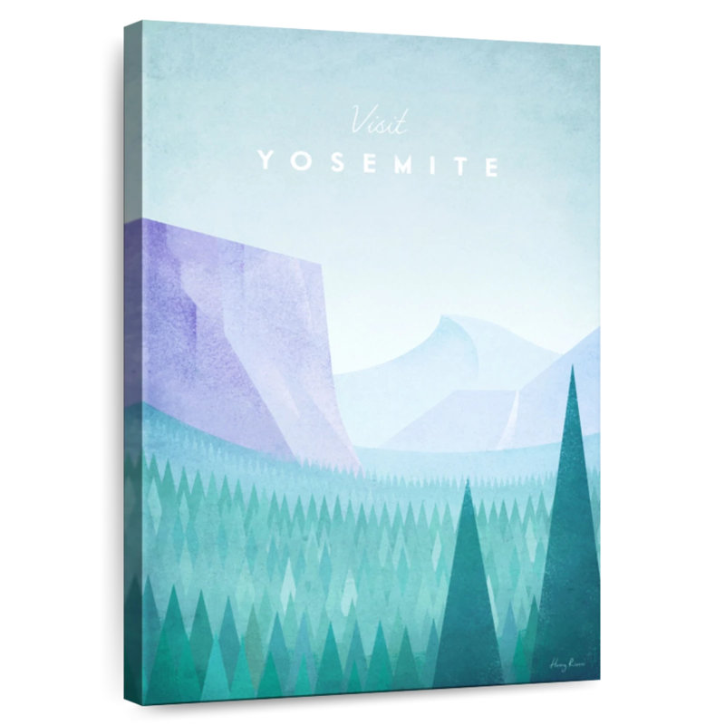 Affiche de voyage Aime Yosemite, H 24 po x l 16 po