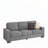 Corduroy Fabric 3-Seater Sofa-1331550181