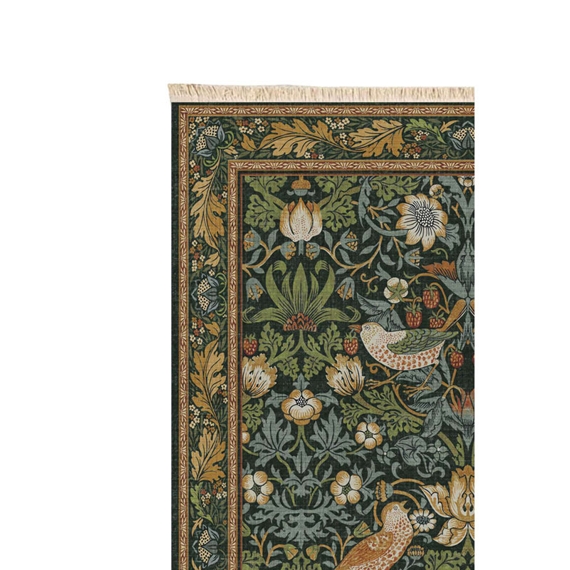 Tapis bleu sarcelle foncé