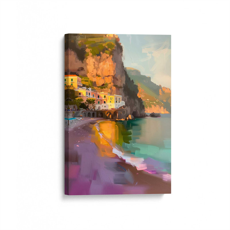 Amalfi Sunset Glow, Ne s’applique pas, H 18 po x l 12 po, Toile tendue