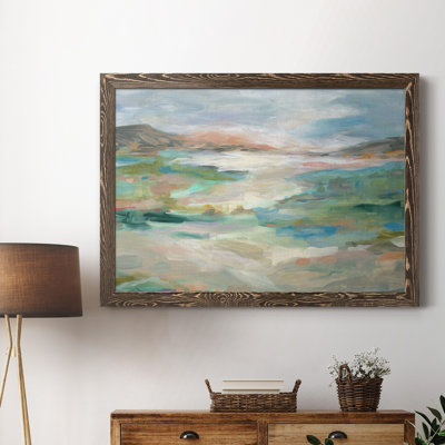 Vallée luxuriante - Peinture sur toile encadrée