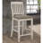 Set of 2 Slat Back Counter Height Chair