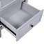 Meuble-lavabo de salle de bain avec lavabo, armoire de salle de bain avec porte, tablette de porte et patins réglables, tiroir