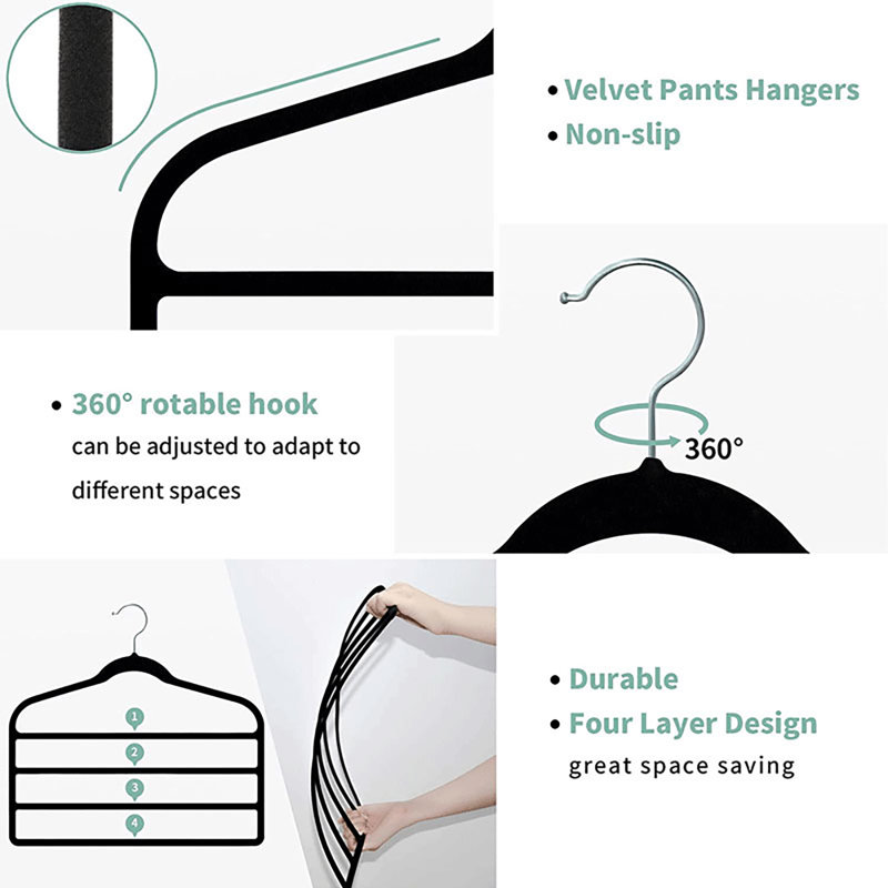 Velvet Multi-Layer Hanger