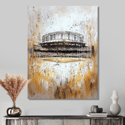 Dodger Stadium Baseball Game I - Los Angeles Metal Wall Art Decor, Industrial Metal Print