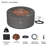 AEGEAN 36" Round Steel Propane or Natural Gas Fire Pit Table by Real Flame-83911009