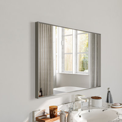 Aluminum Alloy Framed Decorative Wall Mirror Bathroom Vanity Mirror