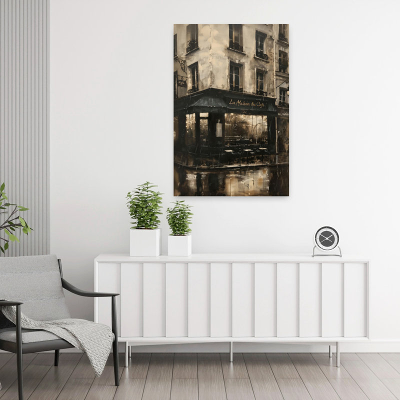 Art mural français, architecture française, H 36 po x l 24 po