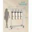 83.5cm Rolling Clothing Rack