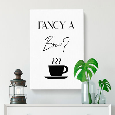 Fancy A Brew - Wrapped Canvas Print