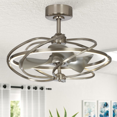 Velarde 27'' Ceiling Fan with LED Lights