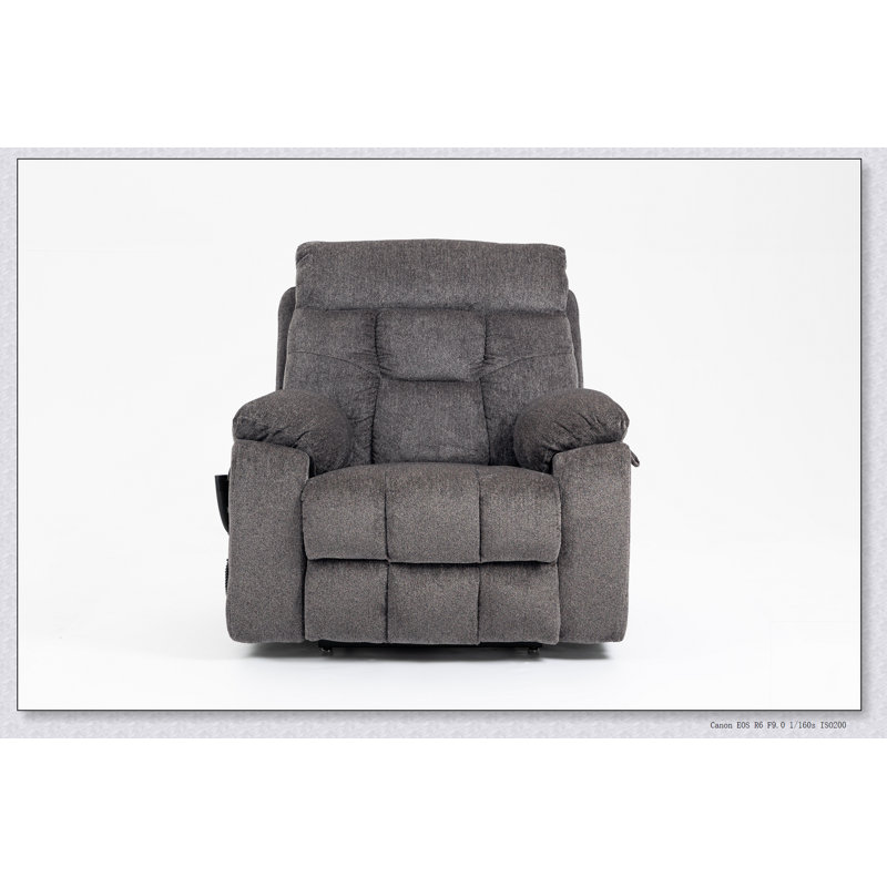 Fauteuil inclinable électrique inclinable électrique, Chenille brun foncé