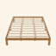 Structure de lit plateforme en bois - structure de lit grand en bois massif de 12 pouces avec support de lattes, aucun sommier requis, assemblage facile - pin rustique