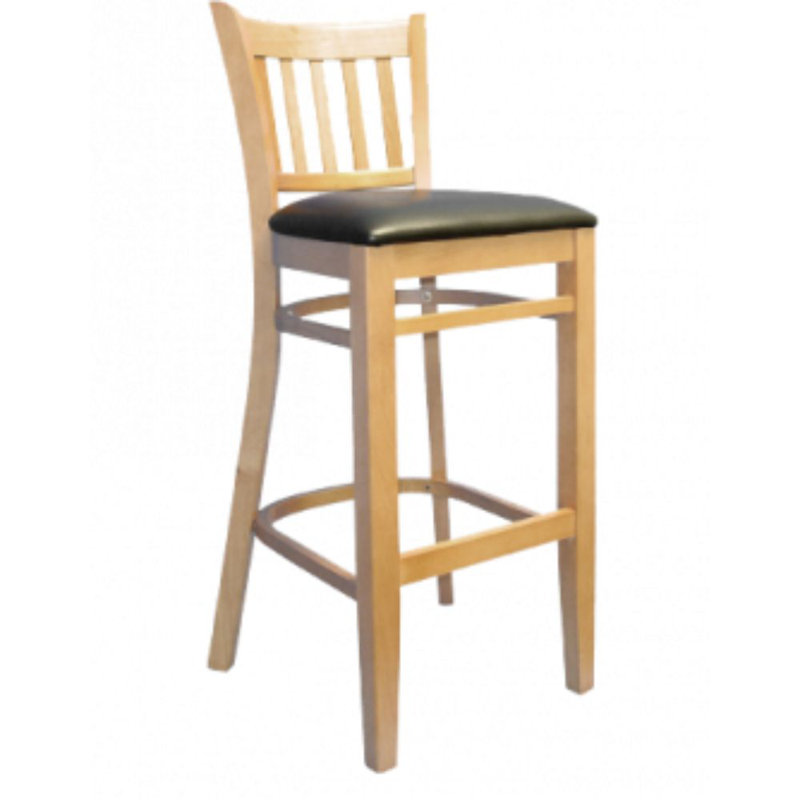 Tabouret de bar 29 po, Noyer, Noir