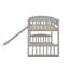 Lit mezzanine avec glissoire et échelle-995155378