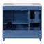Meuble-lavabo moderne 36 po avec poignées corrosives, tiroirs de rangement intelligents et tablettes réglables Instructions d'assemblage faciles, tablette, tiroir standard