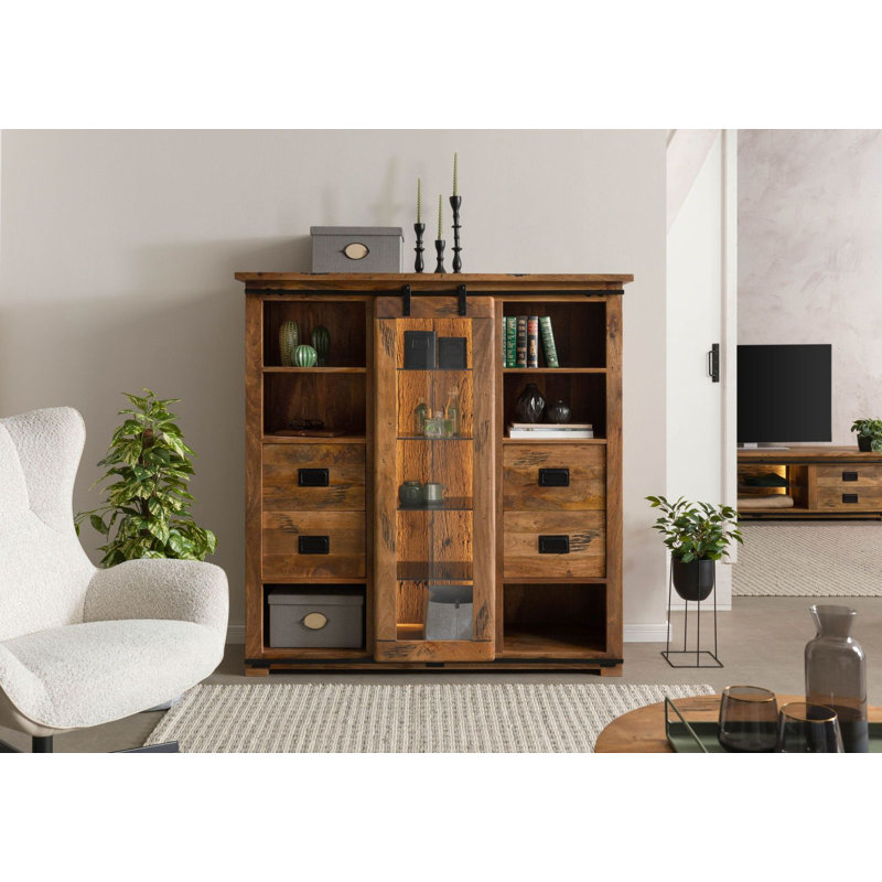 RAILWAY LUX 142cm Solid Wood Sideboard