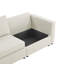 Canapé de rangement modulaire en L à assise en L 109,84 po Hymes avec coussin détachable et canapé modulaire-820560962