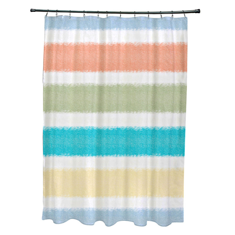 Rideau de douche synthétique Synthia, Bleu clair