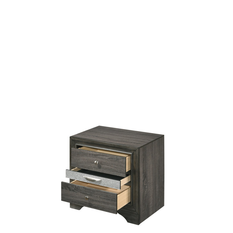 Table de chevet Naima, Gris