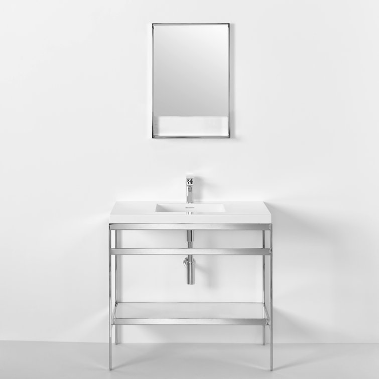 C 36.25" Single Bathroom Vanity Set with Mirror