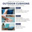 Housse et insert de coussin carré extérieur ARDEN Sapphire Aurora