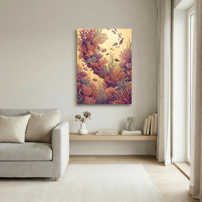 Coral Reef Canvas Wall Art Set Of 1