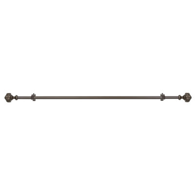 Tringle à rideaux simple métallique 1 po