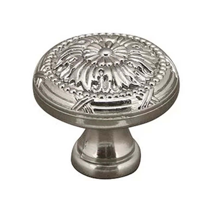 1 1/4" Diameter Mushroom Knob, Satin Nickel