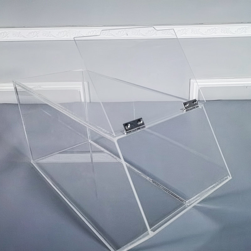 Clear Acrylic 4.75 Gallon Stackable Food Dispenser Bin