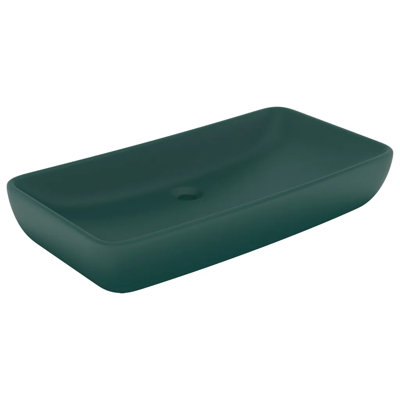 vidaXL Luxury Basin Rectangular Matt 28.0x15.0" Ceramic
